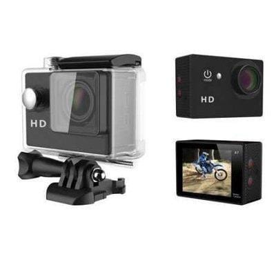 Екшн камера A7 FullHD + аквабокс + Реєстратор Повний комплект + зміцнення шолом – фото 2