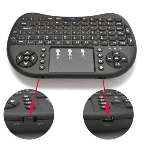 Бездротова мініклавіатура i8 для смарт ТВ/ПК/планшетів ⁇ KEYBOARD – фото 7
