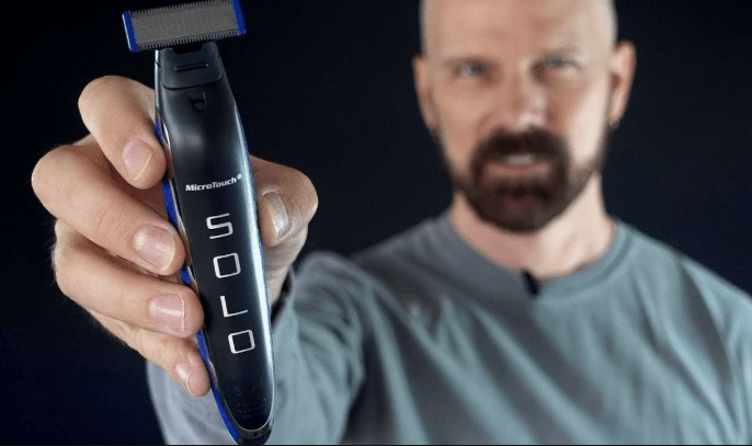 Тример- бритва для чоловіків Micro Touch Solo, чоловіча машинка для стриження волосся – фото 1