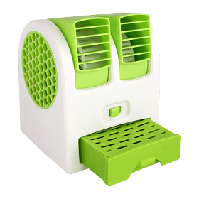 Вентилятор, Освіжувач повітря — Mini Fan MY-0199 ЗЕЛЕНИЙ – фото 7