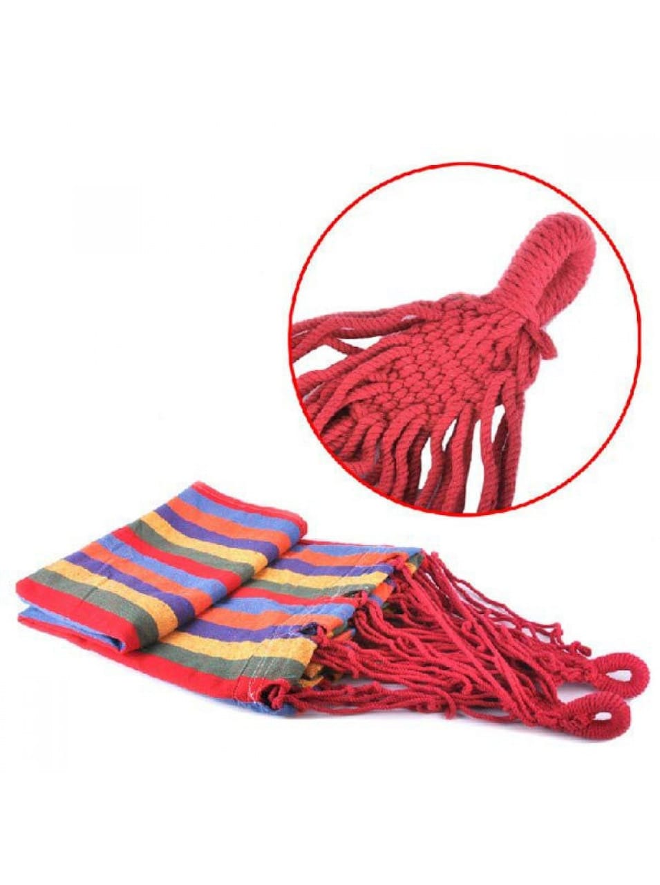 Гамак гавайський для відпочинку з бавовни 200*80 СМ – фото 4