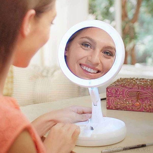 Складане дзеркало для макіяжу з Led-підсвіткою My Fold Away Mirror – фото 1