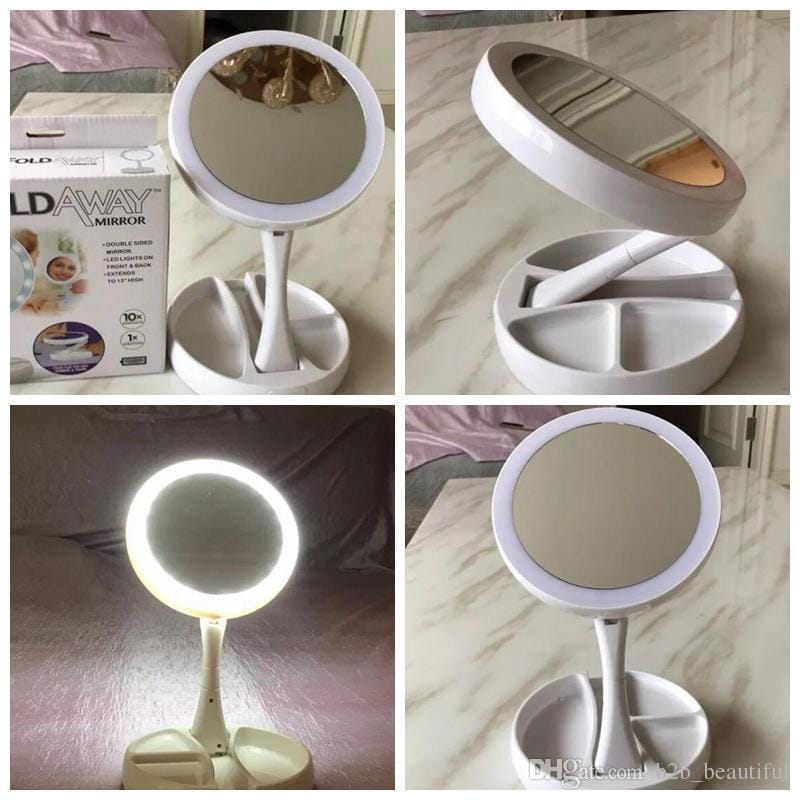 Складане дзеркало для макіяжу з Led-підсвіткою My Fold Away Mirror – фото 4