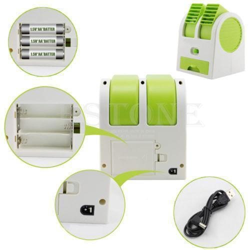 Вентилятор, Освіжувач повітря — Mini Fan MY-0199 ЗЕЛЕНИЙ – фото 3