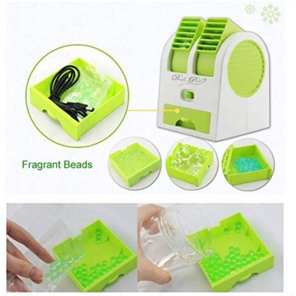 Вентилятор, Освіжувач повітря — Mini Fan MY-0199 ЗЕЛЕНИЙ – фото 4