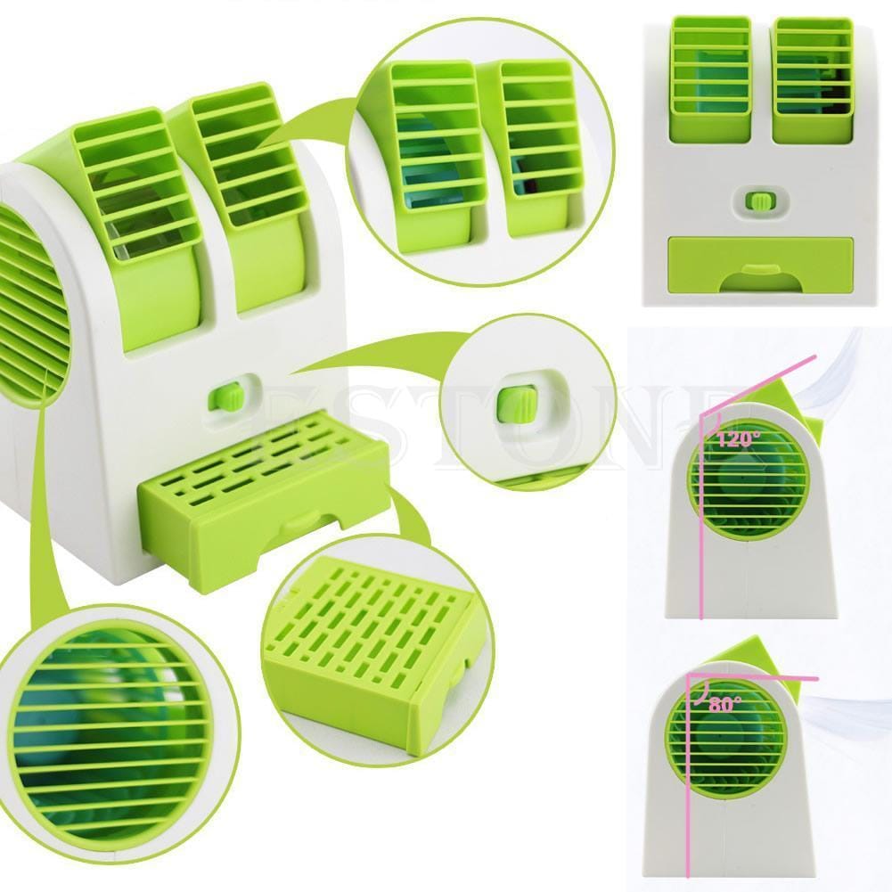 Вентилятор, Освіжувач повітря — Mini Fan MY-0199 ЗЕЛЕНИЙ – фото 8