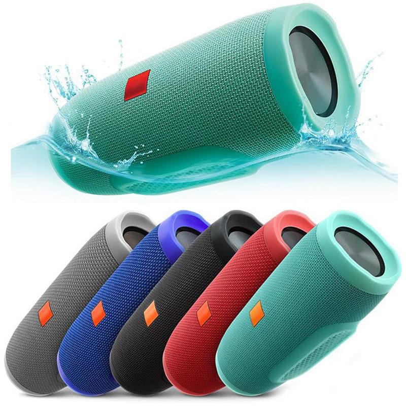 Портативна блютуз-колонка Charg 3 колонка з USB, SD, FM ЧОРНА ГАРНА СИНЯ – фото 8