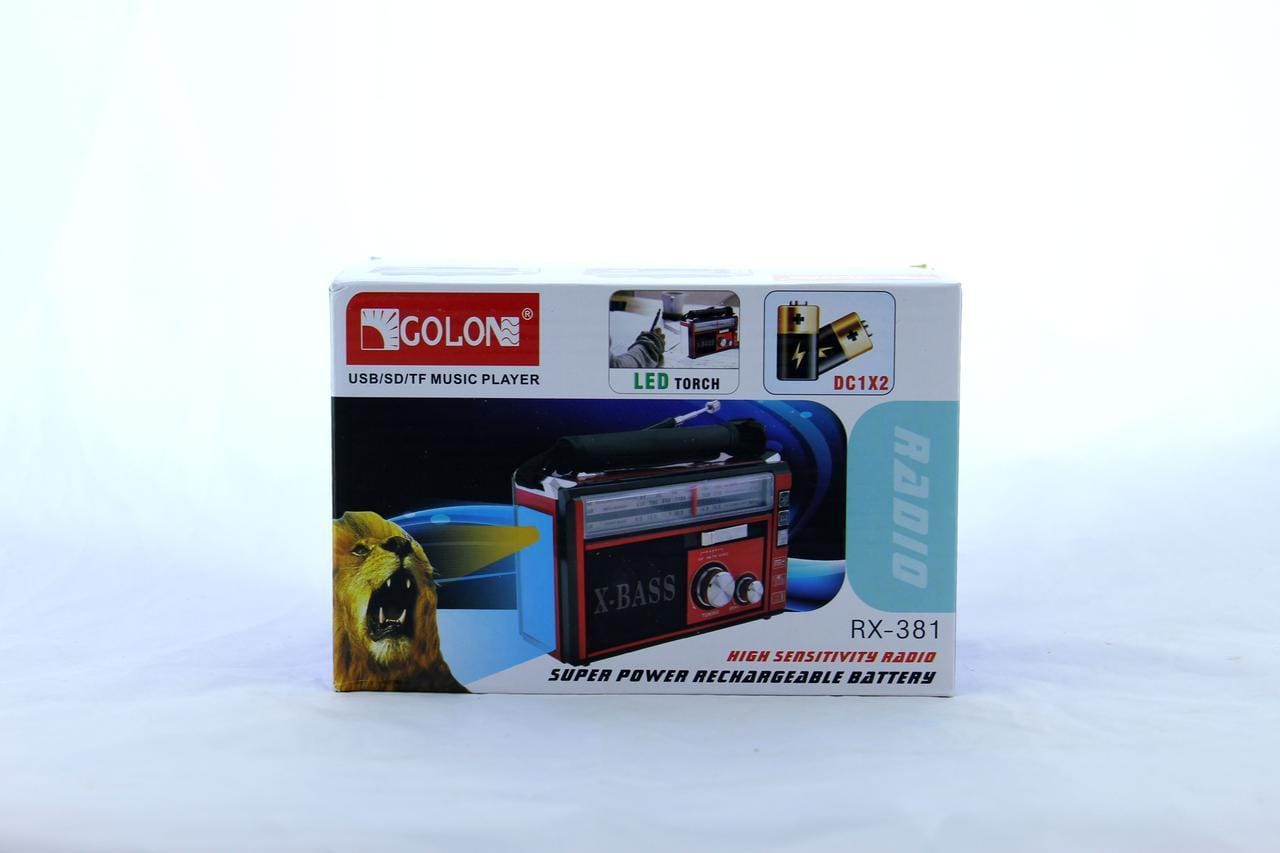 Радіоприймач GOLON RX-382 з MP3, USB + ліхтарик – фото 2
