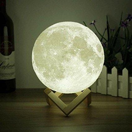 Нічник 3D світильник місяць Moon Touch Control 15 см, 5 режимів – фото 1