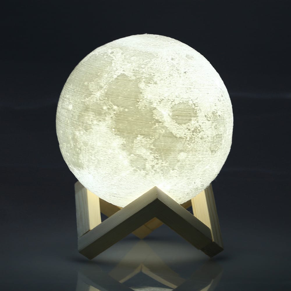Нічник 3D світильник місяць Moon Touch Control 15 см, 5 режимів – фото 8