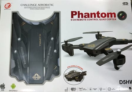 Складаний квадрокоптер професійний Phantom D5H з Wi-Fi камерою – фото 4