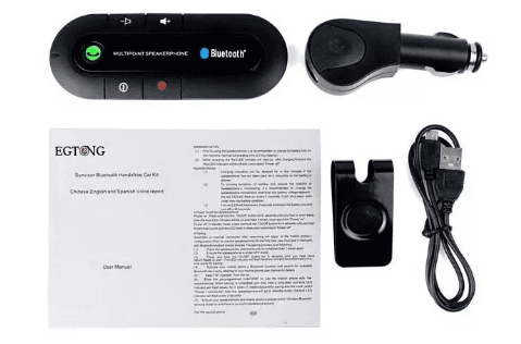 Автомобільний бездротовий динамік-гучномовець Bluetooth Hands Free kit HB 505-BT (спікерфон) – фото 3