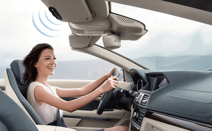 Автомобільний бездротовий динамік-гучномовець Bluetooth Hands Free kit HB 505-BT (спікерфон) – фото 7