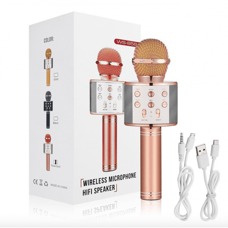 Bluetooth-мікрофон для караоке зі зміною голосу WSTER WS-858 – фото 6