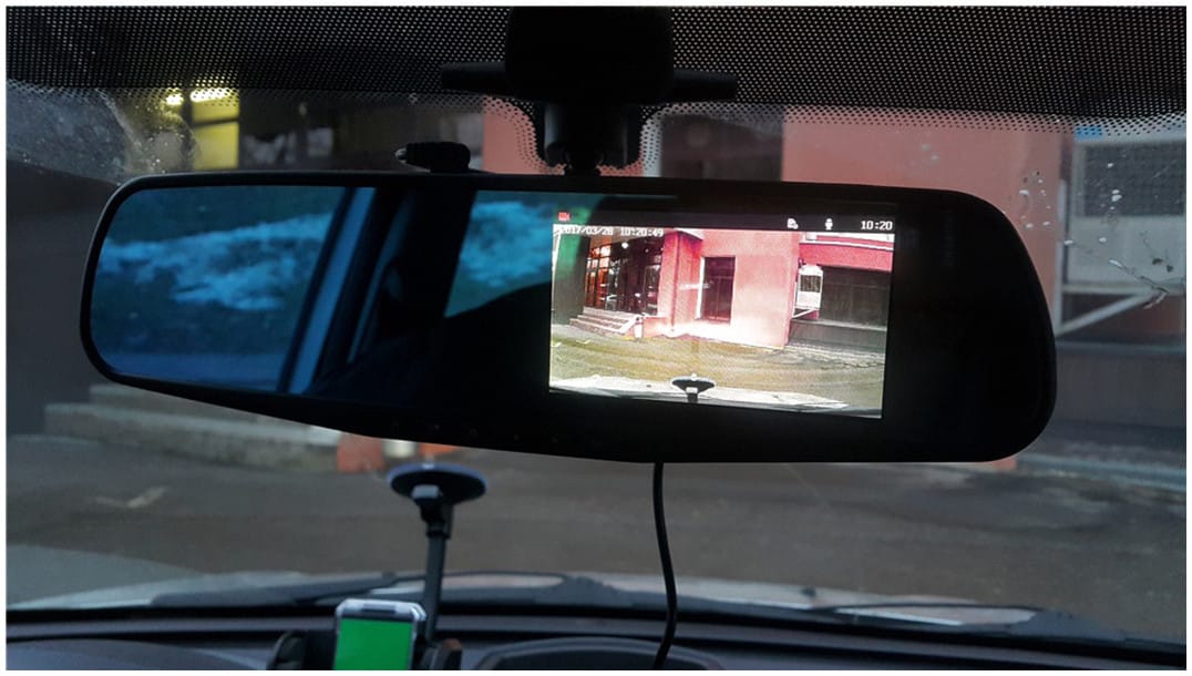 Автомобільне дзеркало відеореєстратор для машини на 2 камери VEHICLE BLACKBOX DVR 1080p камерою заднього огляду. – фото 7