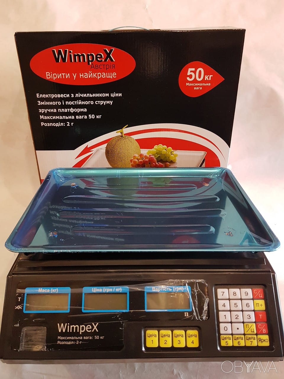Торгові ваги електронні 50 кг 4V Wimpex sa90331 Чорний Найкраща ціна! – фото 8