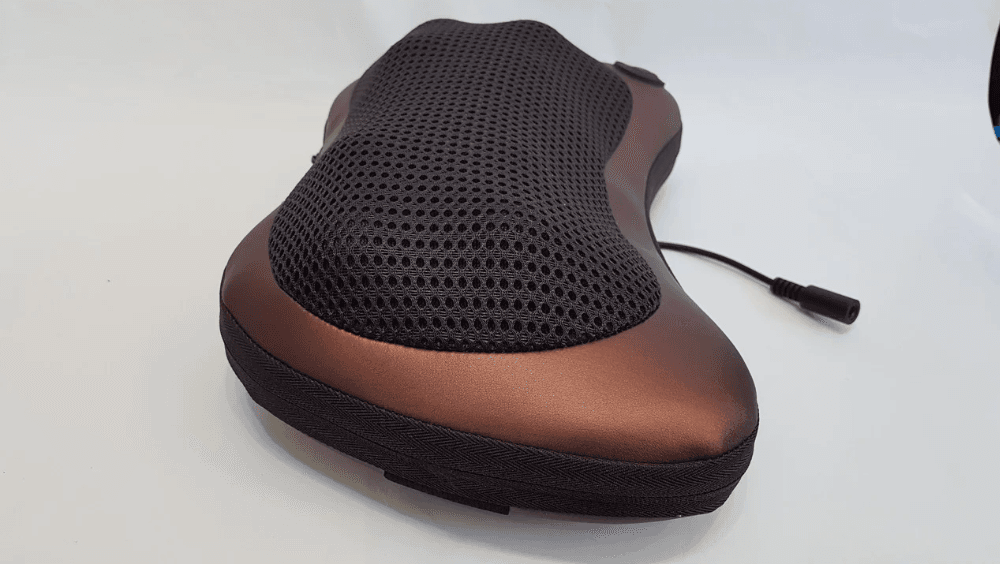 Масажна подушка MASSAGE PILLOW QY-8028 інфрачервоний роликовий масажер для шиї та спини 8 масажних ролика – фото 5