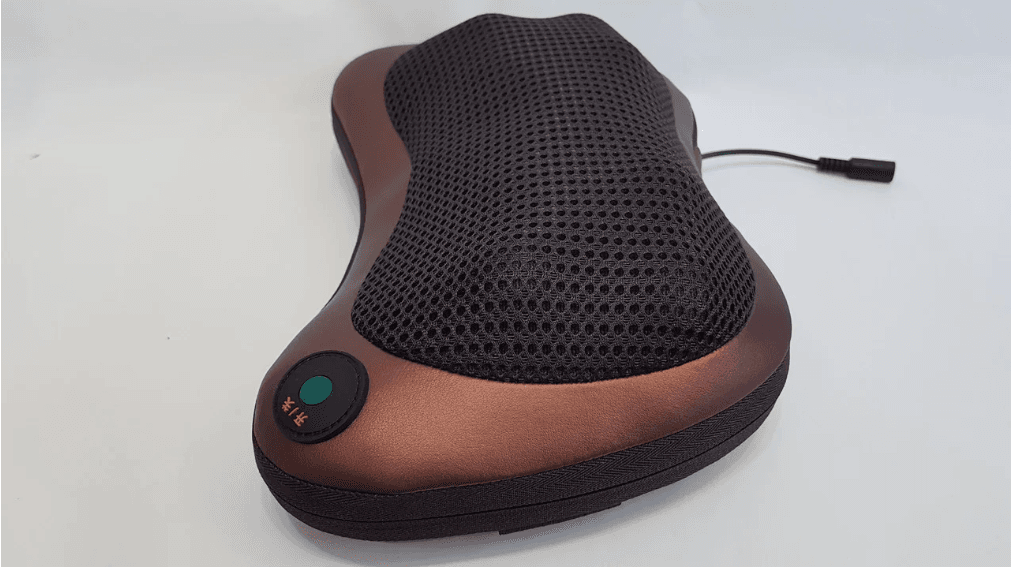 Масажна подушка MASSAGE PILLOW QY-8028 інфрачервоний роликовий масажер для шиї та спини 8 масажних ролика – фото 6