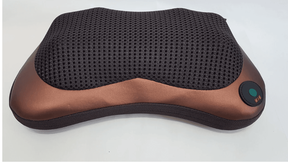 Масажна подушка MASSAGE PILLOW QY-8028 інфрачервоний роликовий масажер для шиї та спини 8 масажних ролика – фото 8
