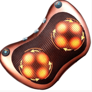 Масажна подушка MASSAGE PILLOW QY-8028 інфрачервоний роликовий масажер для шиї та спини 8 масажних ролика
