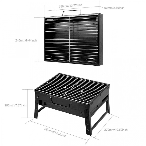 Складаний барбекю гриль портативний мангал BBQ Grill Portable — жароміцний Найкраща ціна! – фото 3