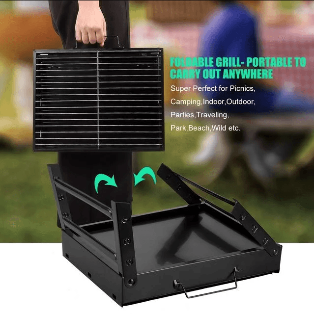 Складаний барбекю гриль портативний мангал BBQ Grill Portable — жароміцний Найкраща ціна! – фото 6