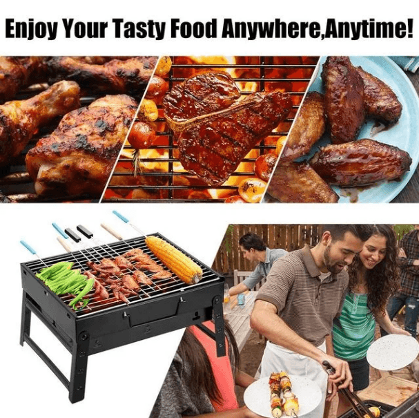 Складаний барбекю гриль портативний мангал BBQ Grill Portable — жароміцний Найкраща ціна! – фото 2