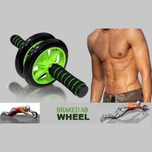 Гімнастичне спортивне фітнес-колесо Double wheel Abs health abdomen round ⁇ Тренажер-ролик для м'язів