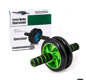 Гімнастичне спортивне фітнес-колесо Double wheel Abs health abdomen round ⁇ Тренажер-ролик для м’язів – фото 2