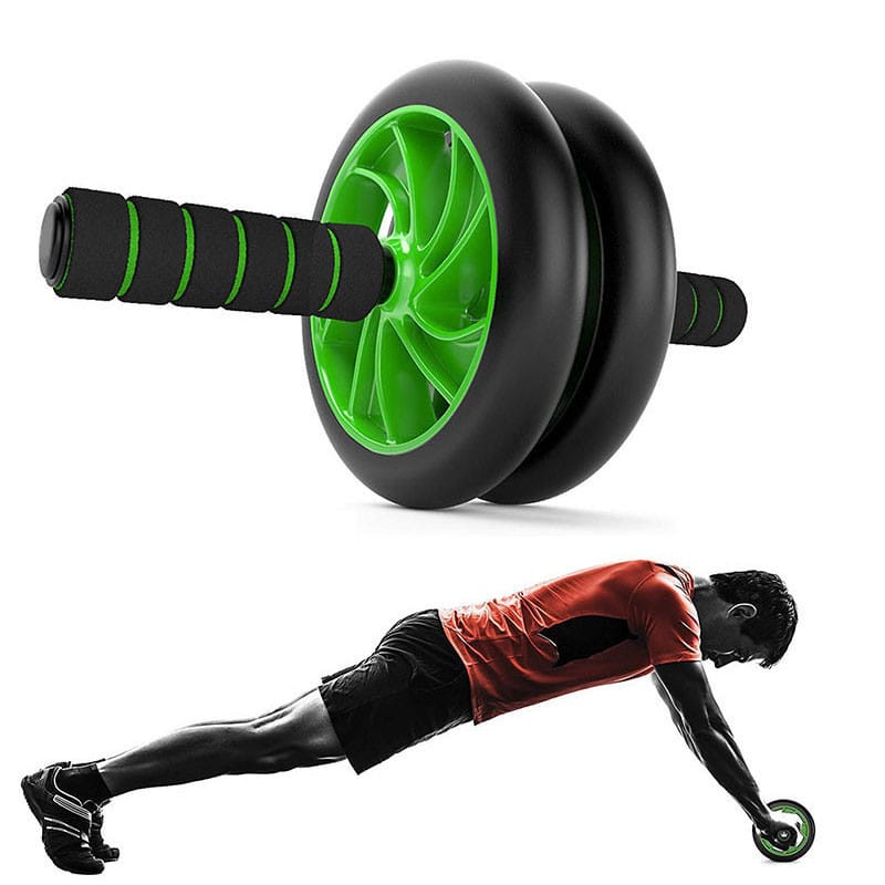 Гімнастичне спортивне фітнес-колесо Double wheel Abs health abdomen round ⁇ Тренажер-ролик для м’язів – фото 7