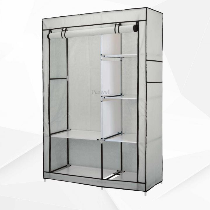 Тканинна шафа складана STORAGE WARDROBE KM-105 на 2 секції (106х45х170 см), органайзер для одягу – фото 4