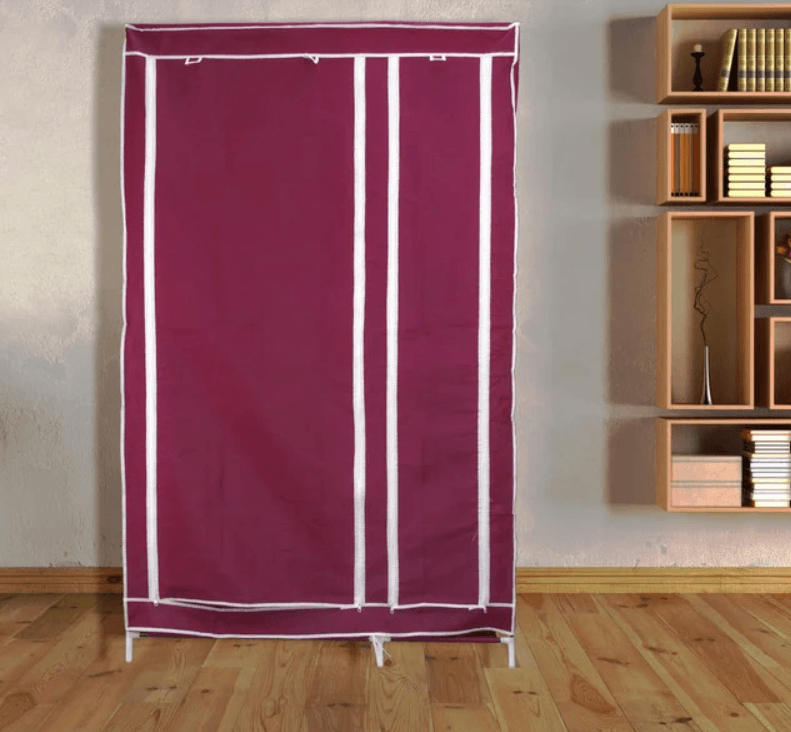 Тканинна шафа складана STORAGE WARDROBE KM-105 на 2 секції (106х45х170 см), органайзер для одягу – фото 5