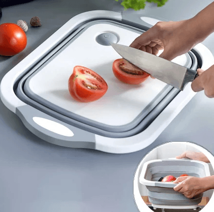 Дошка обробна 3 в 1 Chopper, дошка обробна складана, миска дошка, дошка для кухні, дошка трансформер – фото 3