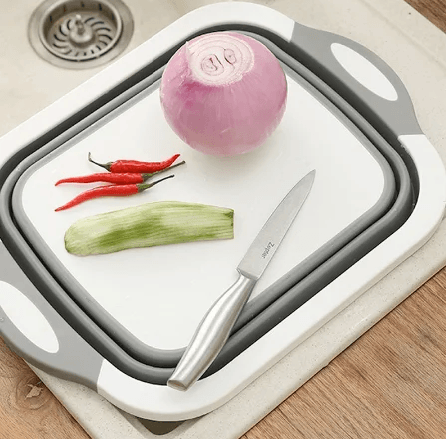 Дошка обробна 3 в 1 Chopper, дошка обробна складана, миска дошка, дошка для кухні, дошка трансформер – фото 4