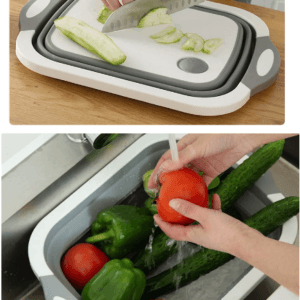 Дошка обробна 3 в 1 Chopper, дошка обробна складана, миска дошка, дошка для кухні, дошка трансформер