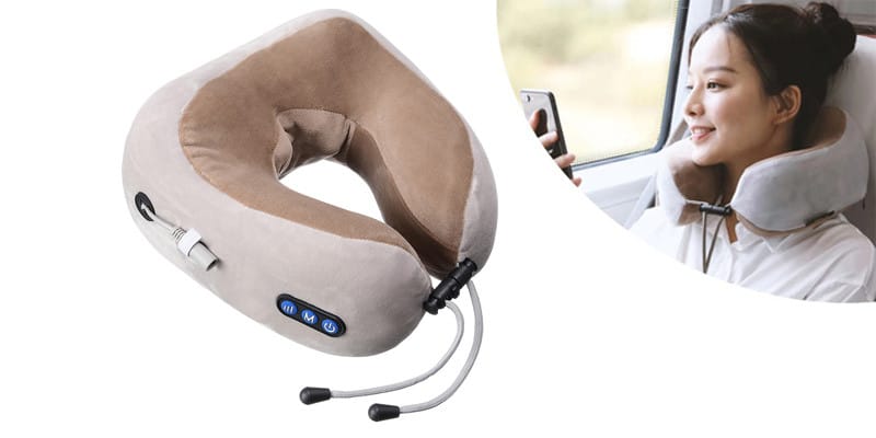 Масажна подушка для шиї U-shaped massage pillow – фото 1