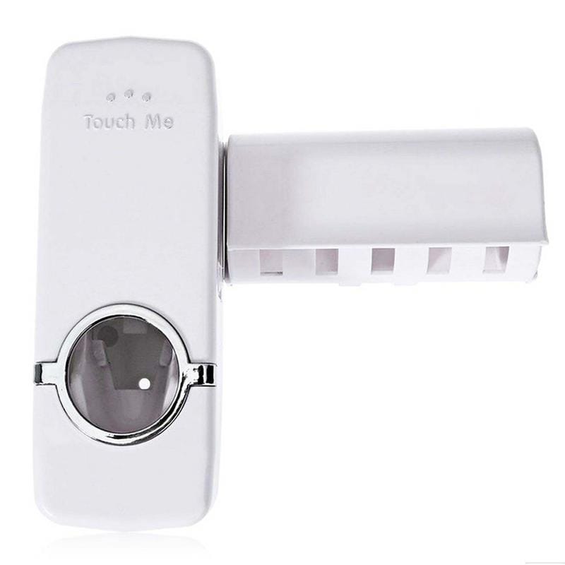 Дозатор автоматичної зубної пасти Toothpaste Dispenser з тримачем зубних щіток Toothbrush holder – фото 3