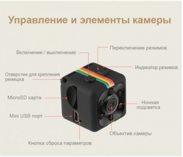 Екшн-камера нічного бачення SQ11 HD 1080 – фото 8