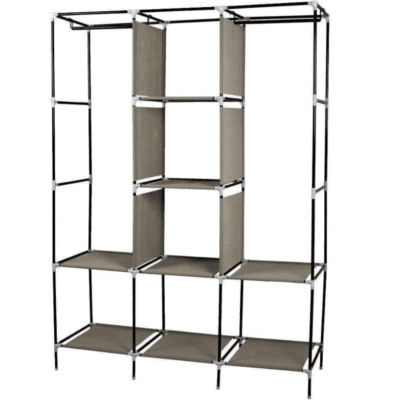 Складана каркасна тканинна шафа Storage Wardrobe 88130, шафа на три секції 130*45*175 – фото 6