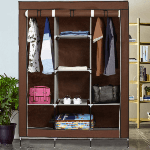 Складана каркасна тканинна шафа Storage Wardrobe 88130, шафа на три секції 130*45*175