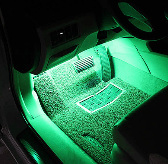 Світлодіодна RGB стрічка для підсвічування салону автомобіля з пультом ДК 4 шт. по 18 льод ELITE LUX EL-1228 – фото 4