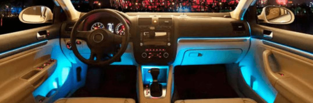 Світлодіодна RGB стрічка для підсвічування салону автомобіля з пультом ДК 4 шт. по 18 льод ELITE LUX EL-1228 – фото 5