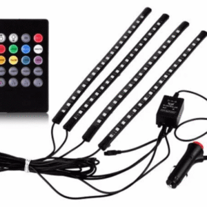 Світлодіодна RGB стрічка для підсвічування салону автомобіля з пультом ДК 4 шт. по 18 льод ELITE LUX EL-1228