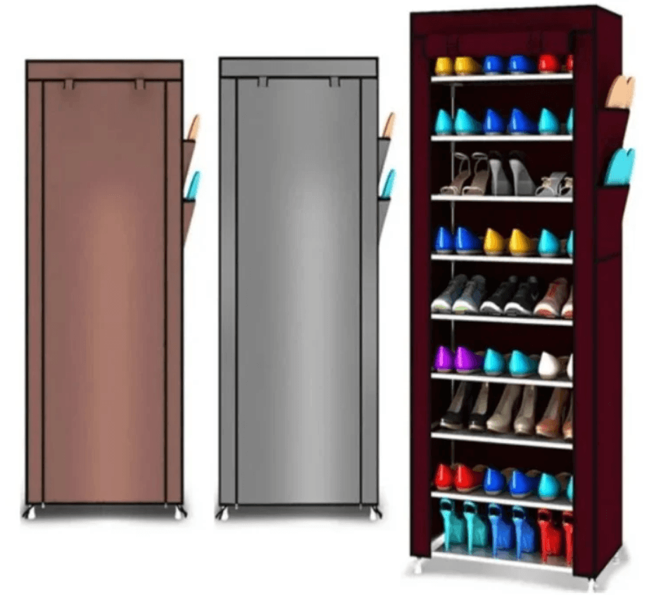 Стелаж для зберігання взуття Shoe Cabinet 160X60Х30 Полиця для взуття Тканинний стелаж для взуття – фото 2
