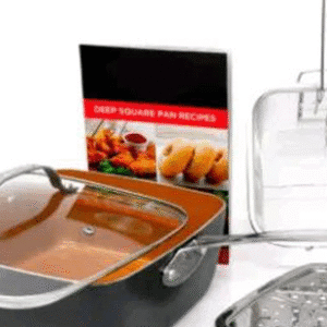 Сковорідка-фритюрниця квадратна з кришкою TOP KITCHEN BN-8001 – фото 1