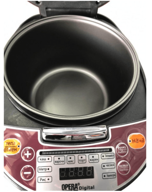 Мультиварка OPERA DIGITAL OD-166 6Л пароварка (12 програм) скороварка рисоварка – фото 3