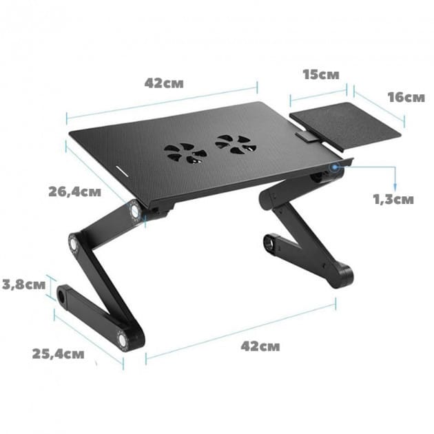 Столик-трансформер для ноутбука Laptop Table T8 – фото 3