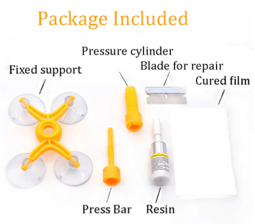Повний набір для ремонту лобового скла Sunroz Windshield Repair Kit – фото 2