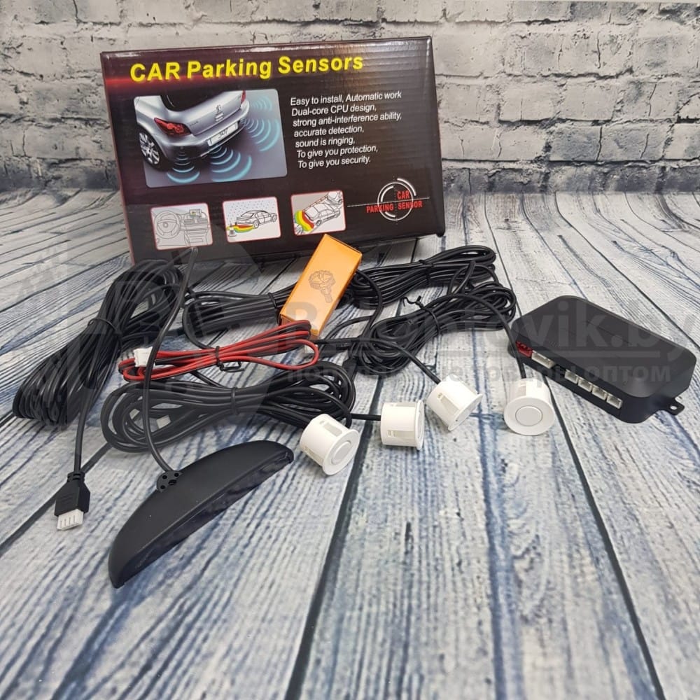 Паркувальна система на 4 датчики паркування паркінг Assistant Parking Sensor Black – фото 2