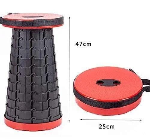 Складаний туристичний стілець 47 см Telescopic stool/Складаний телескопічний стілець для пікніка, риболовлі – фото 3